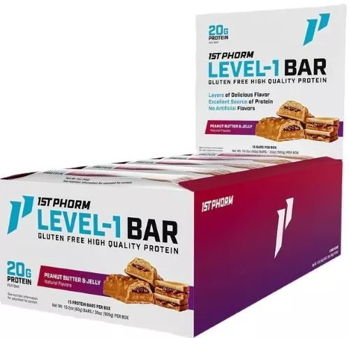 1ST PHORM LEVEL 1 BAR PEANUT BUTTER & JELLY 15