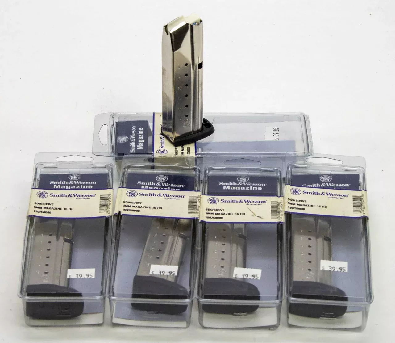 5 NEW S&W SD9/SD9VE, 9MM 16RD MAGS