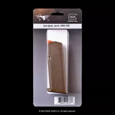 9mm 15rd G19 Gen5 FDE Glock Mag