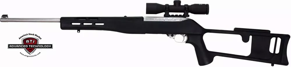 ADV. TECH. STOCK RUGER 10/22 – STANDARD BARREL BLACK SYN