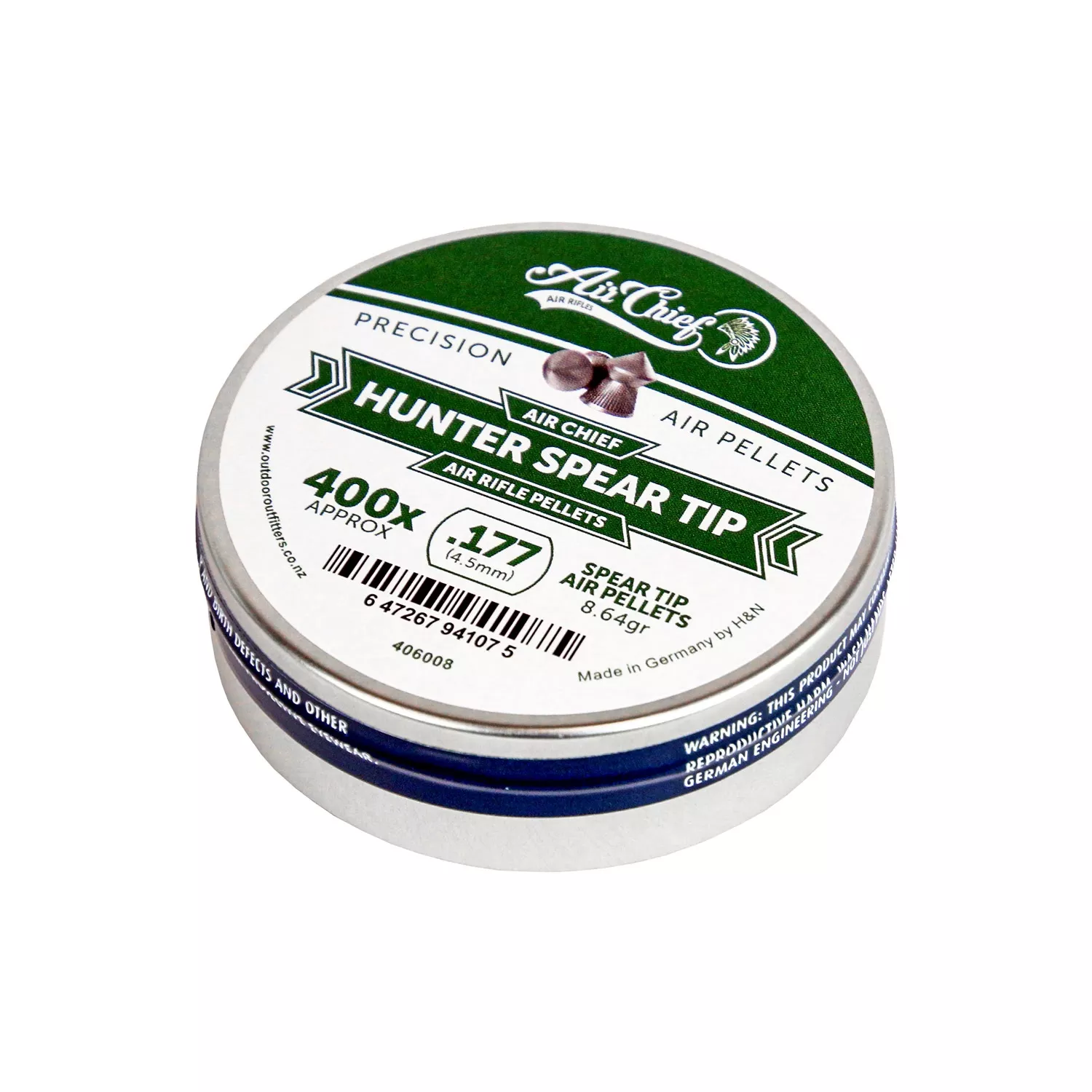 Air Chief Hunter .177 8.64gr Spear Tip 400 Rounds