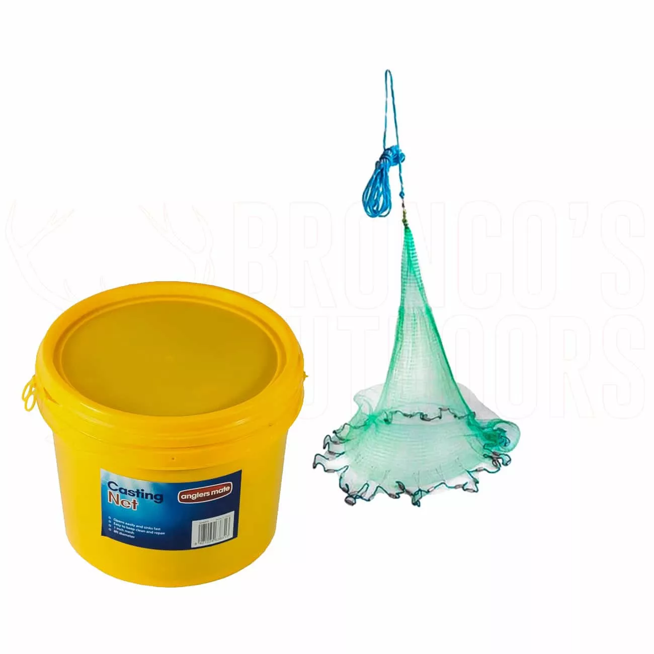 Anglers Mate Casting Net 8' Diameter 1" Mesh