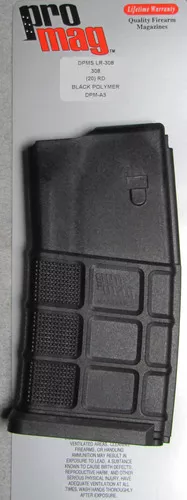 AR 308 20Rd Black Poly DMPS Mag DPM A3 Engineered Accessories