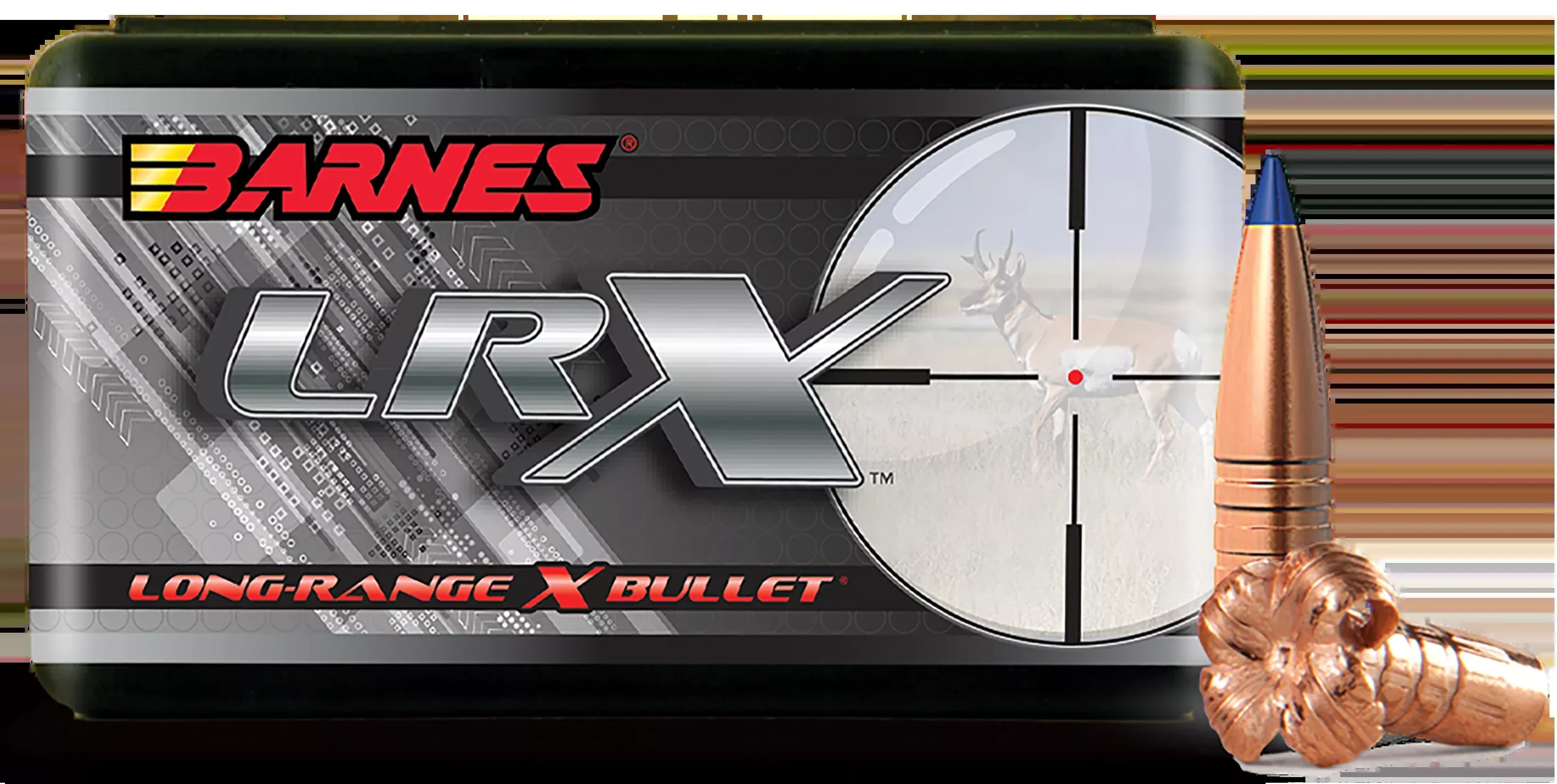 Barnes Bullets LRX Long Range 270 Win 129gr Polymer Tip Boat Tail - 50/Box