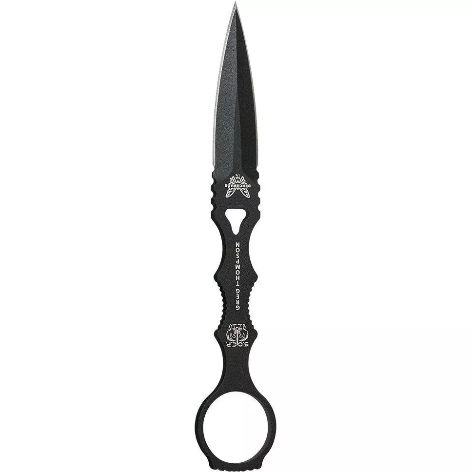 Benchmade Skeletonized Dagger w/Plain Edge Fixed Blade, Sand Finish Sheath (176BKSN SOCP)