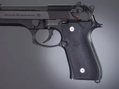 Beretta 92F/92FS Overmold Rubber Grip Black Engineered Accessories