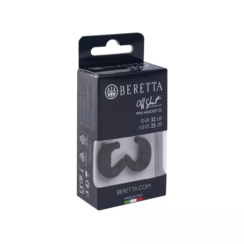 Beretta Mini Headset E2 Hearing Protection - Black
