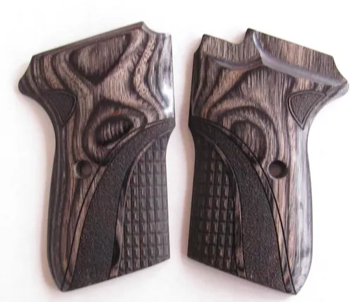 Bersa Thunder .380 Crockback Stipple Silver Black Grips Engineered Accessories