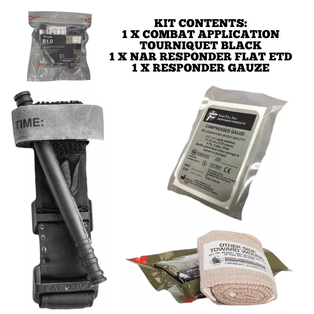 Bleeding Control Kit 1.0 with NAR Black CAT (Combat Application Tourniquet)