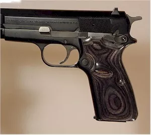 Browning Hi-Power Altamont's Ultima Panel Silver Black Engineered Accessories
