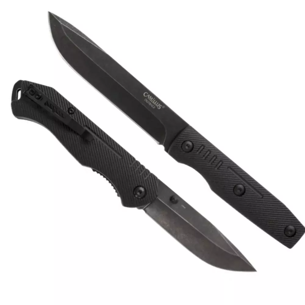 Camillus Outback Knife Combo - 2 Pack - Fixed Blade & Folding Knife, 19020
