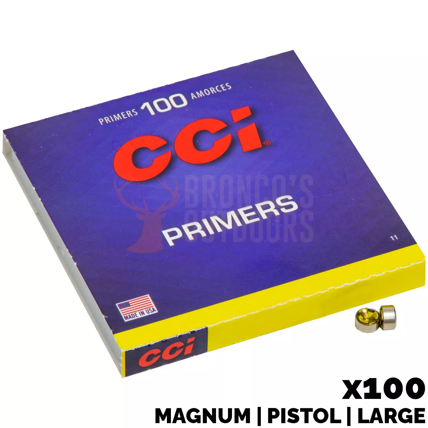 CCI Large Magnum Pistol Primers 100 Count