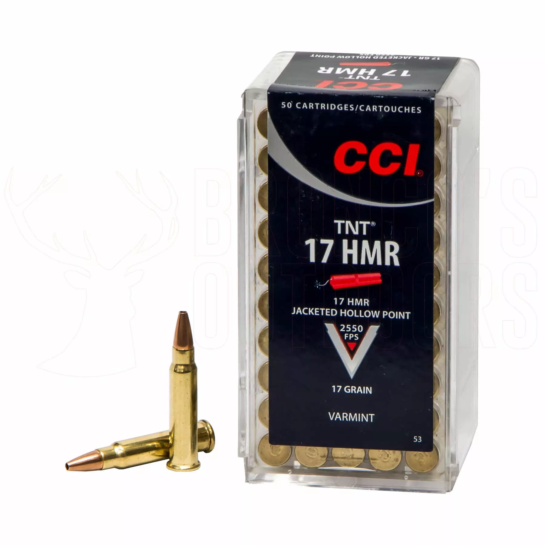 CCI TNT .17 HMR 17gr JHP 50 Rounds