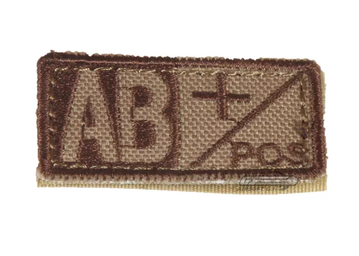 Condor Outdoor Velcro AB Positive Blood Type Patch (Tan)