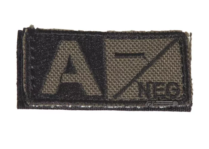 Condor Outdoor Velcro A Negative Blood Type Patch (OD Green)