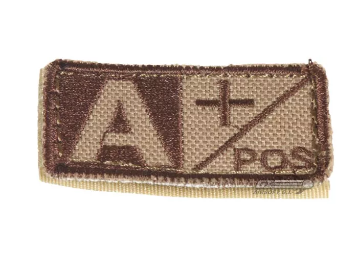 Condor Outdoor Velcro A Positive Blood Type Patch (Tan)