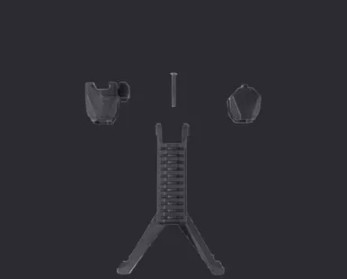 Convertible Foregrip Bipod - Black
