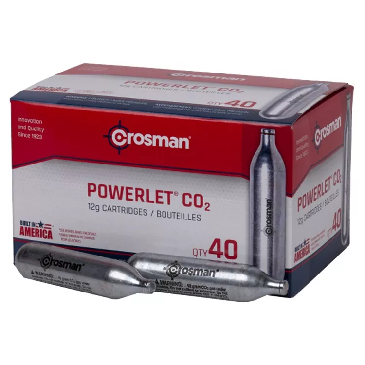 Crosman Powerlet CO2 Canisters 40 Count