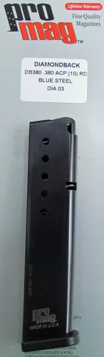 Diamondback DB380 380 ACP 10RD Blue DIA 03 Engineered Accessories