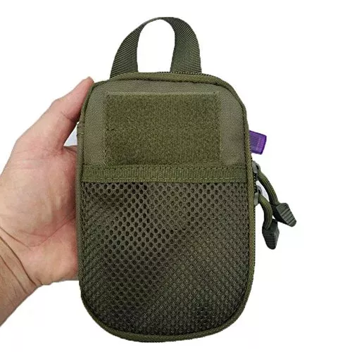 EDC Compact Pocket Organizer Pouch – Mini Waist Bag Pouch – Multi-Purpose Tactical MOLLE EDC Pouch, for Cell Phone, Accessories.