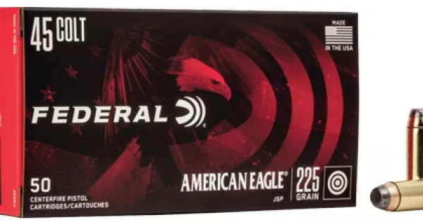 FEDERAL AE 45 COLT 225GR JSP 50RD