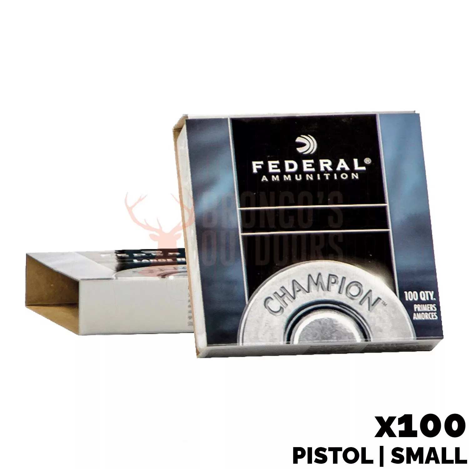 Federal No. 100 Small Pistol Primers 100 Count