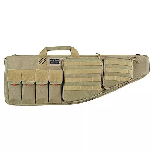 GPS Tactical AR Case 35in-External Handgun Case -Tan