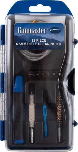 GUNMASTER .243/6MM/6.5 RIFLE – 12PC COMPACT CLEANING KIT