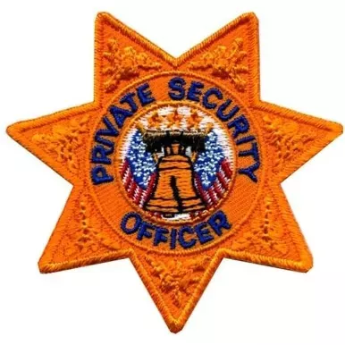 Hero’s Pride Gold Private Security Officer Star Patch