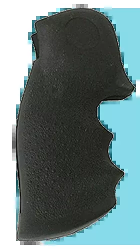 Hogue 46000 OverMolded Monogrip Black Rubber w/ Finger Grooves - Colt Python