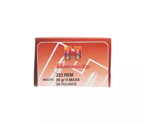 Hornady: 223 REM, 55gr, V-Max, 50/Box