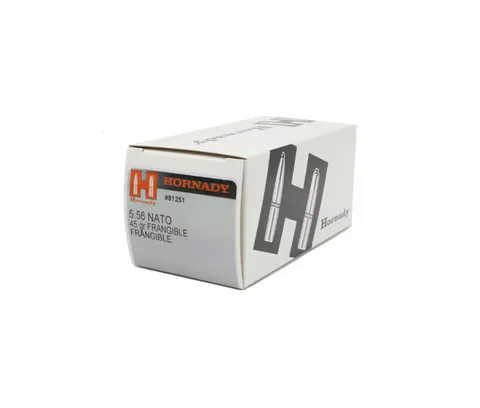 Hornady: 5.56, 45gr,Frangible Training