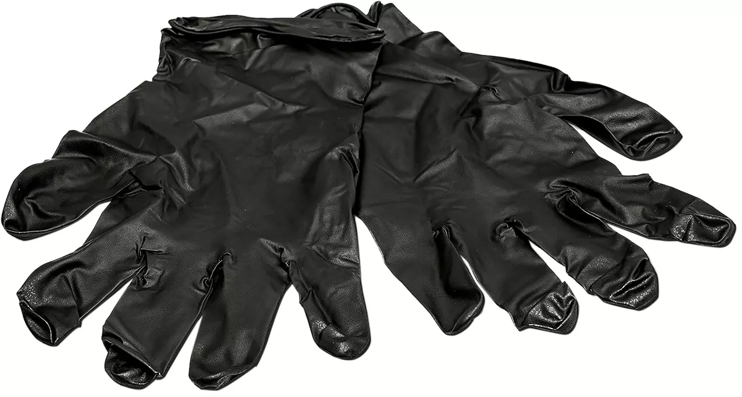 Hunters Specialties Black Nitrile Field Dressing Gloves Large 10-Pack