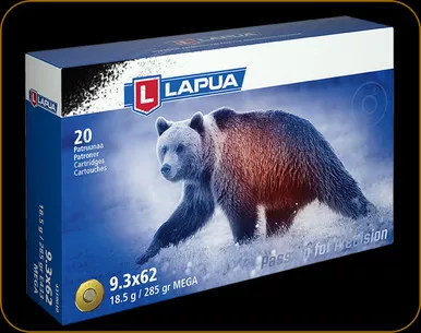 Lapua - 9.3x62 Mauser - 285 Gr - Mega - 20ct - 4319010
