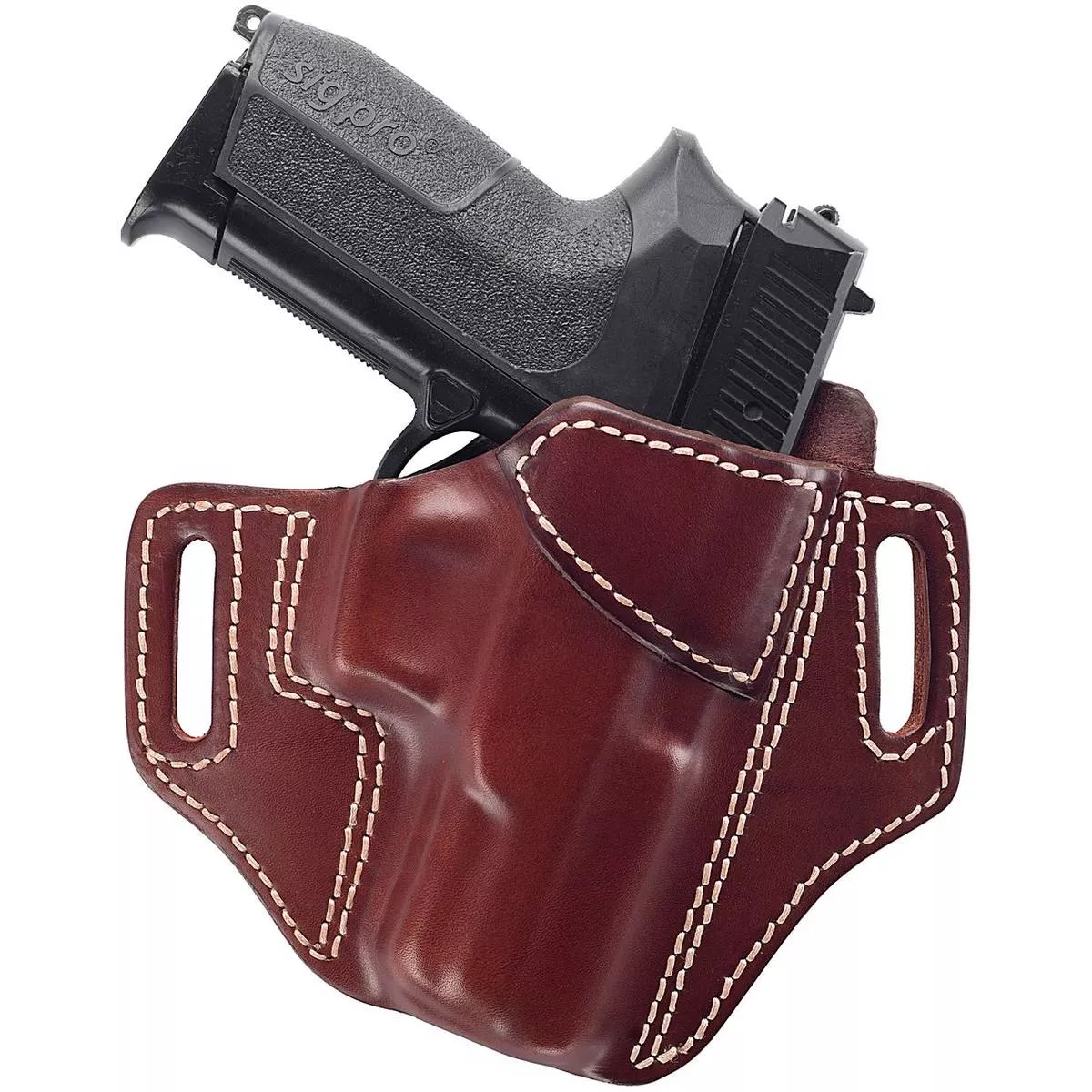Leather Open Top Holster - Panther