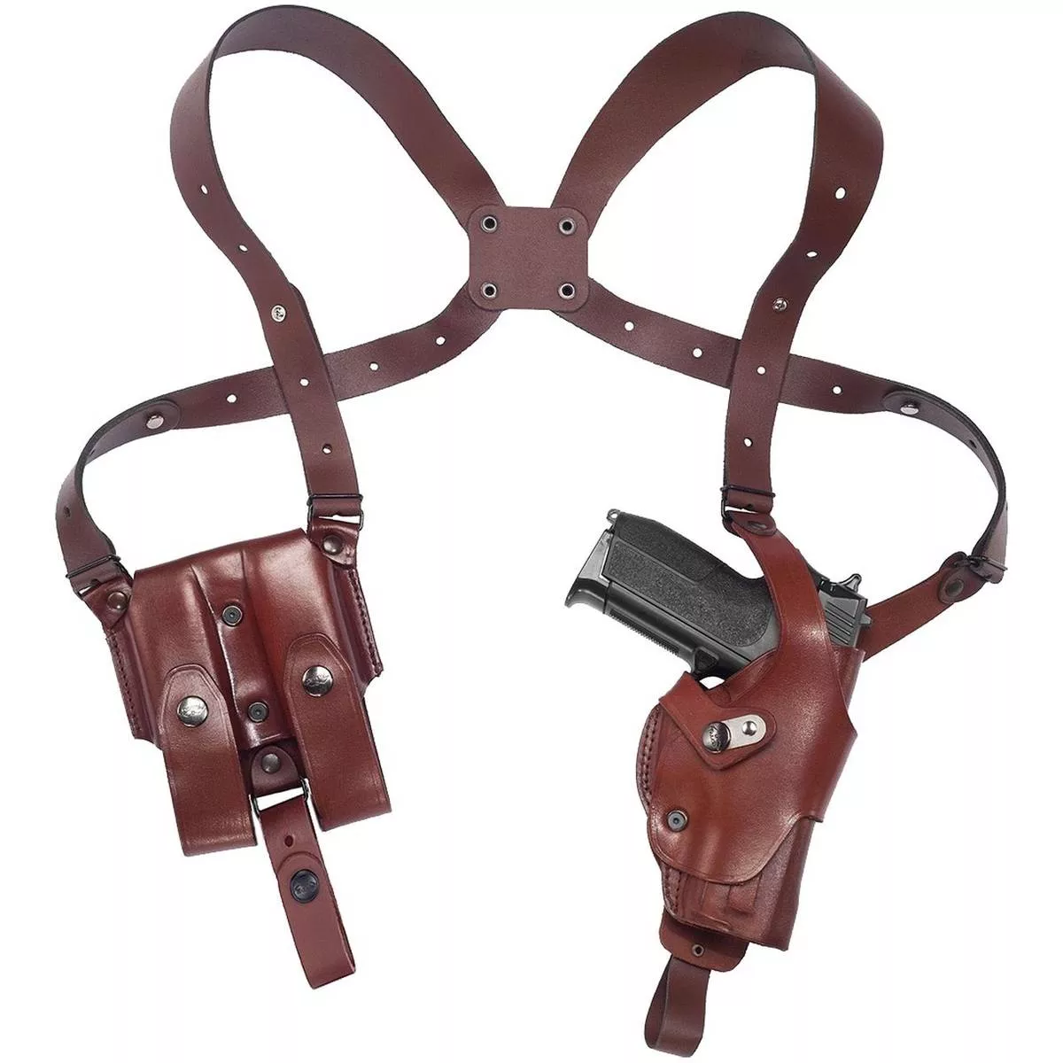 Leather Vertical Roto Shoulder Holster System