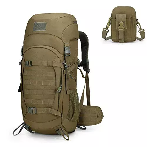 Mardingtop Bundle Items: 50L Molle Tactical Backpack Khaki
