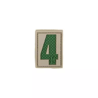 Maxpedition NUM4 Number 4 Morale Patch - 0.84" x 1.18"