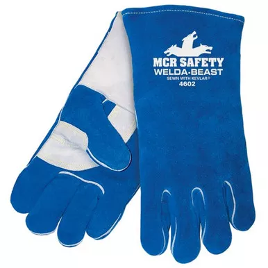 MCR Safety 4602 Welda-Beast Foam Lined Select Side Split Leather Welding Work Gloves