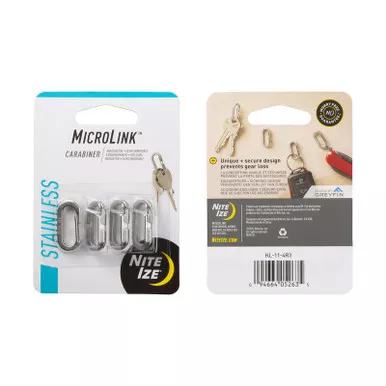 Nite Ize KL-11-4R3 MicroLink Carabiners, 4-Pack