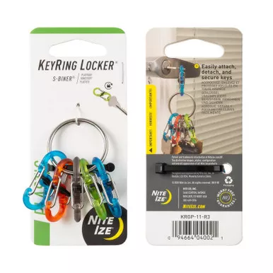 Nite Ize KRGP-11-R3 KeyRing Locker S-Biner Plastic
