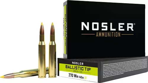 NOSLER 270 WIN 140GR – BALLISTIC TIP 20RD 10BX/CS