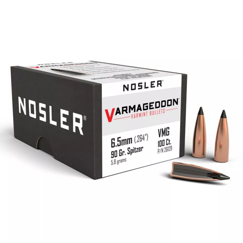 Nosler 6.5mm 90gr FB Tipped Varmageddon (100ct)