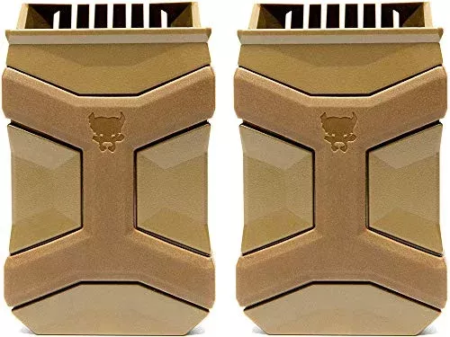 PITBULL TACTICAL Universal Mag Carrier Gen 2, Single or Double Stack Mag Pouch (2-Pack)
