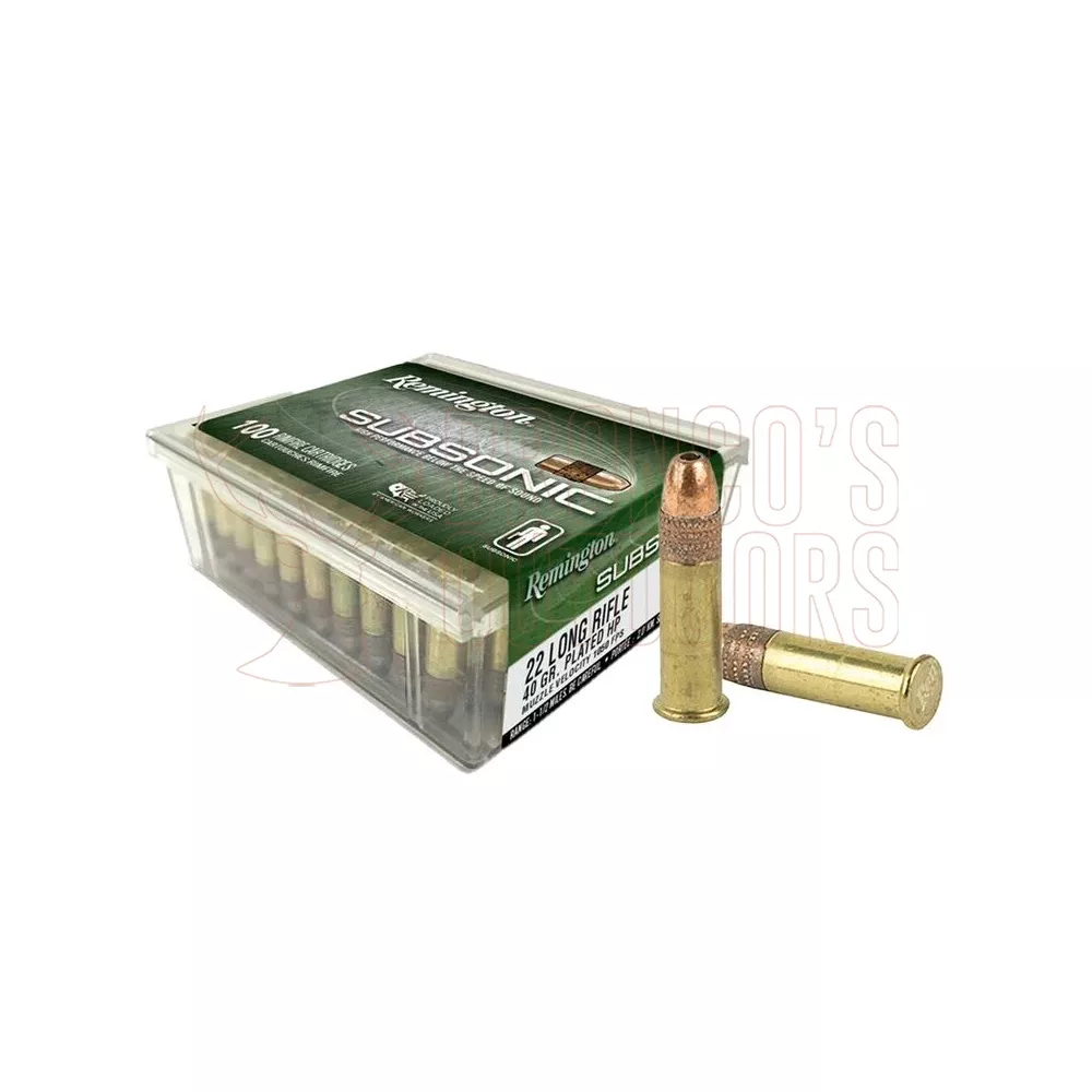 Remington Subsonic .22 LR 40gr HP 100 Rounds