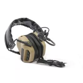 Roger Tech EVO406-C Electronic Hearing Protection (AUX-Wired Version) - Tactical Black