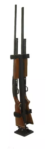 Rugged Gear Removable Floor Mount Two Gun Holder