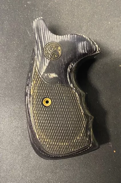 S&W K/L/X Conversion KU Silverblack Checkered Logo