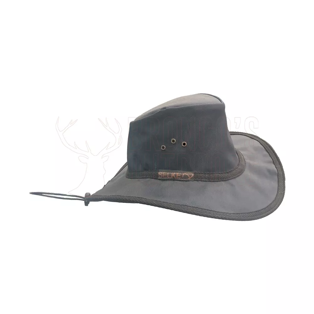 Selke 110C Crushable Cotton Blend Hat Charcoal