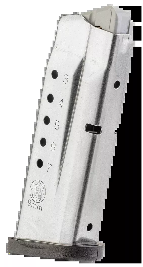 Smith & Wesson M&P Shield 9mm Luger 7rd Stainless Steel Magazine